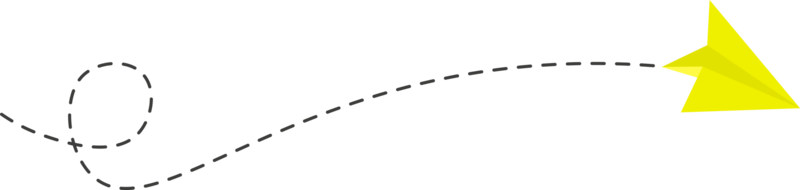 Dashed Line Paper Airplane Route png