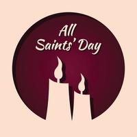 All Saints Day. Vector design.