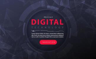 Digital technology black friday banner background, cyber security technology, abstract red dark tech, innovation future data, internet network, Ai big data, sale price marketing, illustration vector