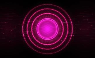 Digital Ai big data technology futuristic pink background, cyber cloud security, abstract space neon wifi tech, innovation future upload data, global internet network connection, illustration vector