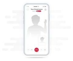 Video Call Video conference UI Application design concept mockup, Chat messenger interface screen template, Mobile phone live chat boxes, Smartphone online app, Virtual call vector illustration, UX UI