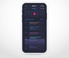 Mobile app calendar planner concept, Appointment calendar template UI UX, Smartphone calendar schedule agenda annual planning meeting application, Calendar events, Activity, Event app, Vector phone