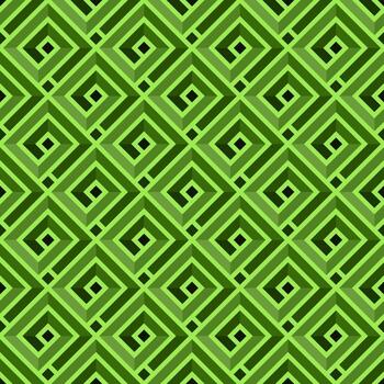 patrón transparente abstracto verde claro con espirales cuadradas en vector