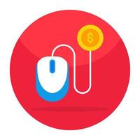 Modern design icon of pay per click vector