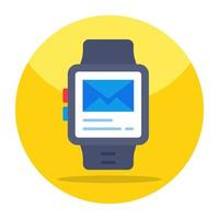 Modern design icon of smartwatch mail vector