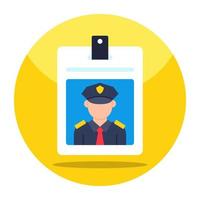 An icon design of police badge vector