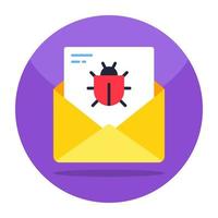 Perfect design icon of mail bug vector