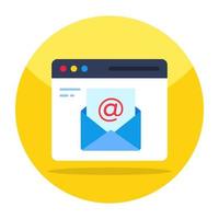 icono de diseño único de correo web vector