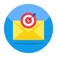 Modern design icon of mail target vector