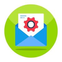 icono de gestión de correo, vector editable