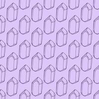 Magic concept vector seamless pattern. Seamless pattern of magic crystals.