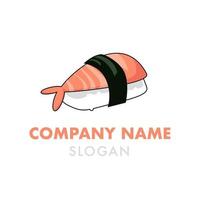 Asian Food Sushi Restaurant Vector Logo Design Idea Template Logotype Example