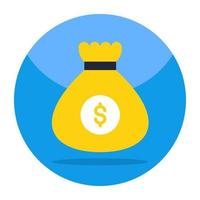 Modern design icon of money bag vector