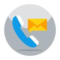 Colored design icon of contact us vector