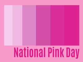 National Pink Day, idea for a poster, banner, flyer or postcard vector