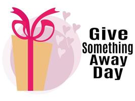 Give Something Away Day, idea for poster, banner, flyer or card vector