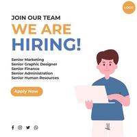 We are hiring post vector