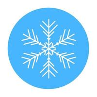 icono de copo de nieve de invierno vectorial. ilustración para web vector