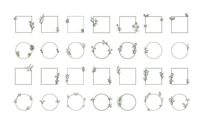 Floral Border Line Vector Art, Icons, and Graphics for Free Download