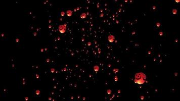fliegende laterne jack-o'-laterne himmellaterne papierlaterne halloween video