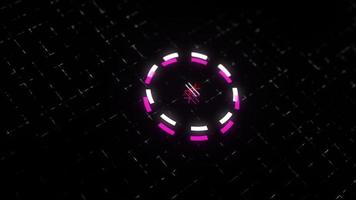 Sci-Fi Hud Colorful Animation Background video