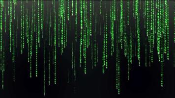 die Matrix regnet Binärcode-Hintergrund video