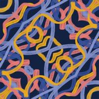 Moving colorful lines of abstract background vector