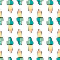 Pipette pattern, illustration, vector on white background