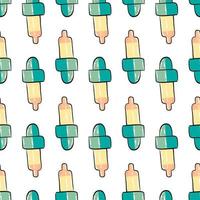 Pipette pattern, illustration, vector on white background