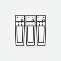 Main Line Water Filtration System vector icon or symbol