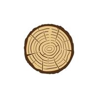 Trunk Slice with Tree Growth Rings creative icon vector