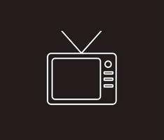 television line icon vector