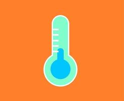 Thermometer cold icon vector