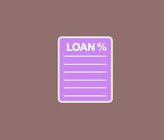 loan document page clipart vector
