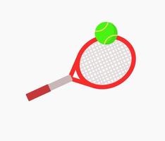 raqueta de tenis y vector de pelota