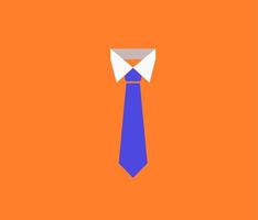 blue necktie vector