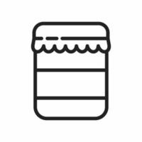 jam outline style icon vector