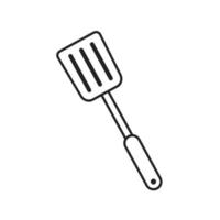 spatula outline style icon vector