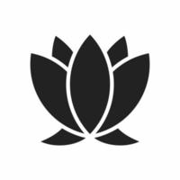 lotus flat icon vector