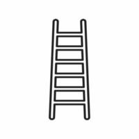 ladder outline icon vector