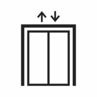 lift outline icon vector