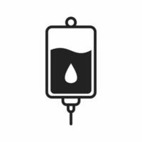 infuse bag flat icon vector