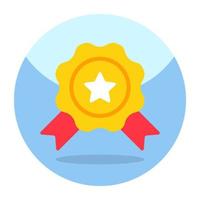 Creative design icon of rating badge vector