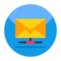 icono de diseño de moda del correo entrante vector