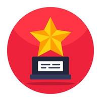 A perfect design icon of star award vector