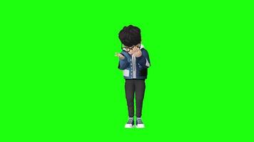 moving animation with industrial needs with green screen style makes it easy to remove the background video