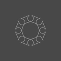 mandala design with abstract shape vector