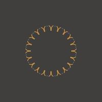 mandala design with abstract shape vector