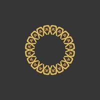 mandala design with abstract shape vector