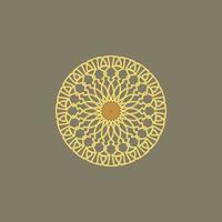 mandala design with abstract shape vector
